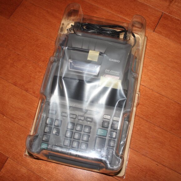 sealed CASIO DR-250HD 2-Colour Display Heavy Duty Ribbon Printing Calculator Tax - Picture 3 of 7